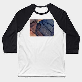 Blue and Purple Abstract Shapes and Forms Baseball T-Shirt